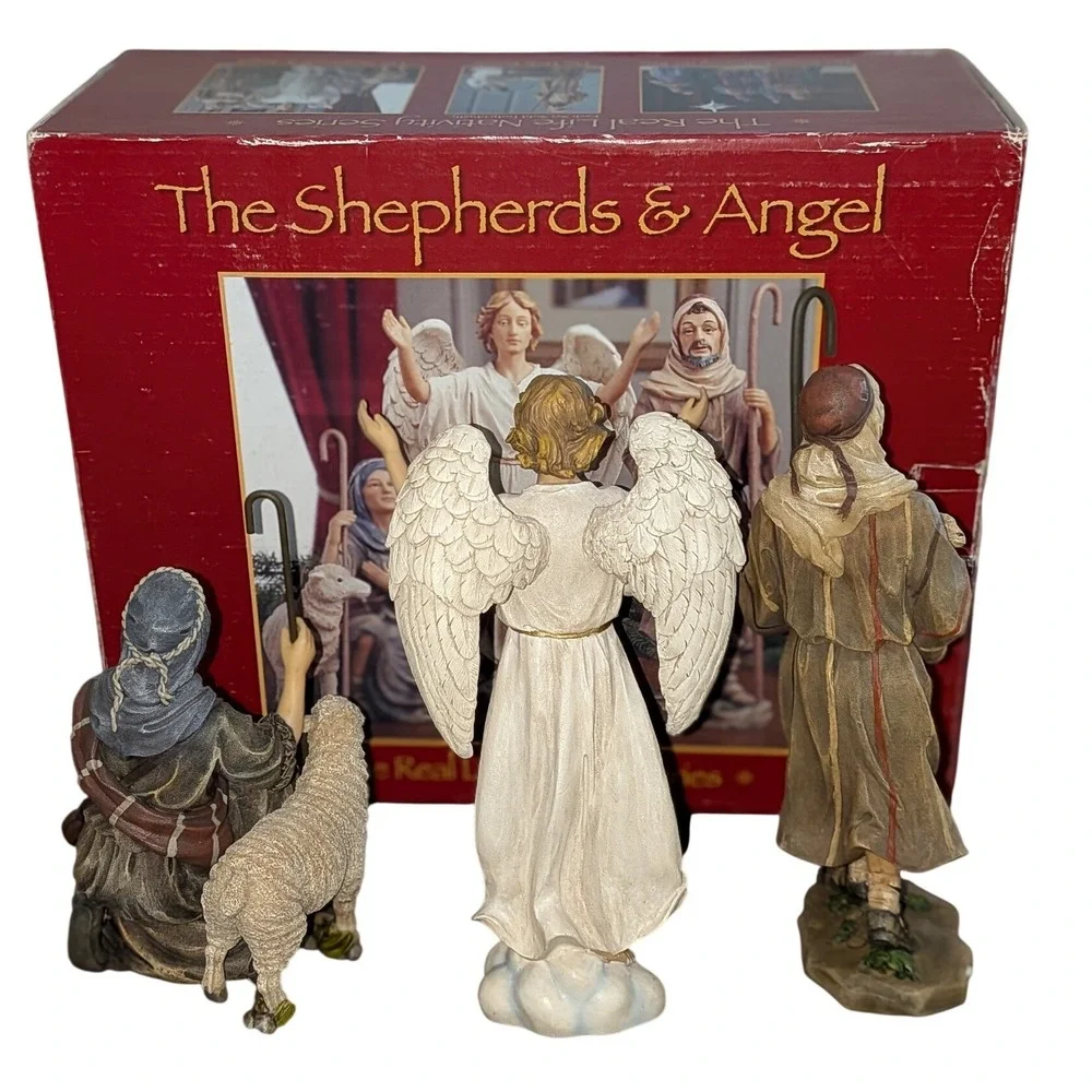 Three Kings Gifts The Shepherds & Angel The Real‎ Life Nativity Series Set